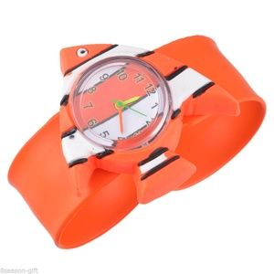 Kids Boys Girls Slap On Silicone Seas Animal watch